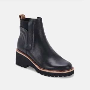 Dolce Vita Huey H20 Boots Black Leather Size 7